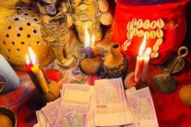 PORTEFEUILLE, PORTE-MONNAIE, BEDOU MAGIQUE DU DU PROPHÈTE AGBANZE